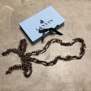 Authentic Lanvin Textural Pearl Necklace